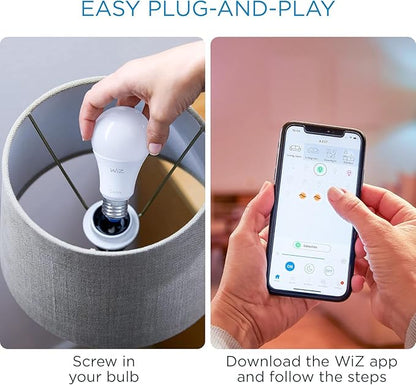 WiZ Connected 2-Pack Color 60W A19 Smart WiFi Light Bulb, 16 Million Colors, Compatible with Alexa and Google Home Assistant, No Hub Required