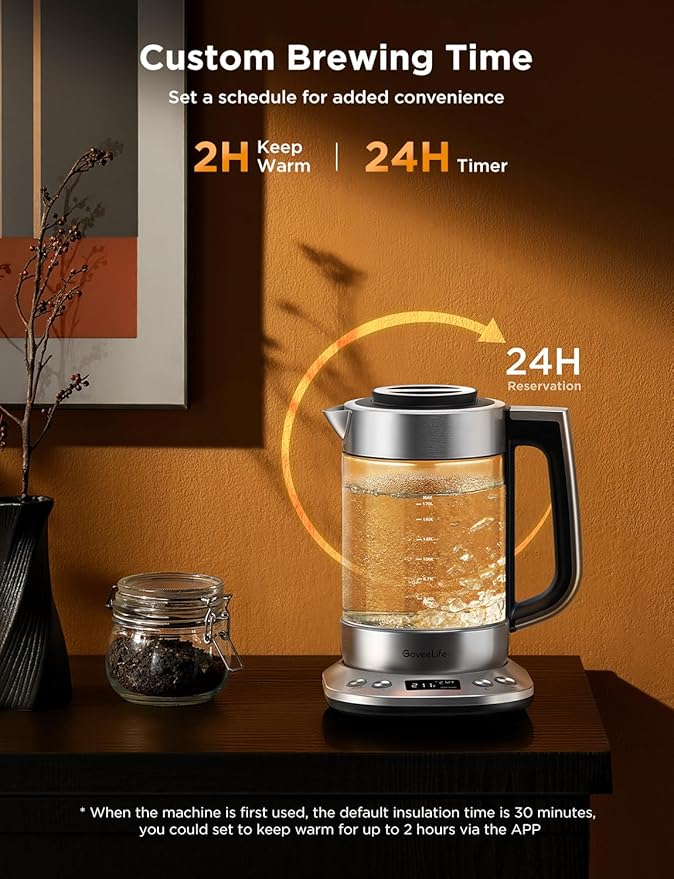 GoveeLife Smart Electric Gooseneck Kettle bundle with 3L Electric Composter