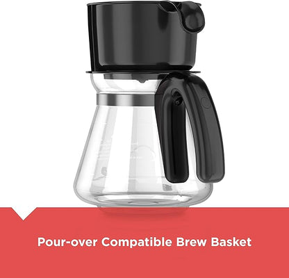 BLACK+DECKER CM0755S 4-in-1 5-Cup Coffee Station Coffeemaker, Stainless Steel