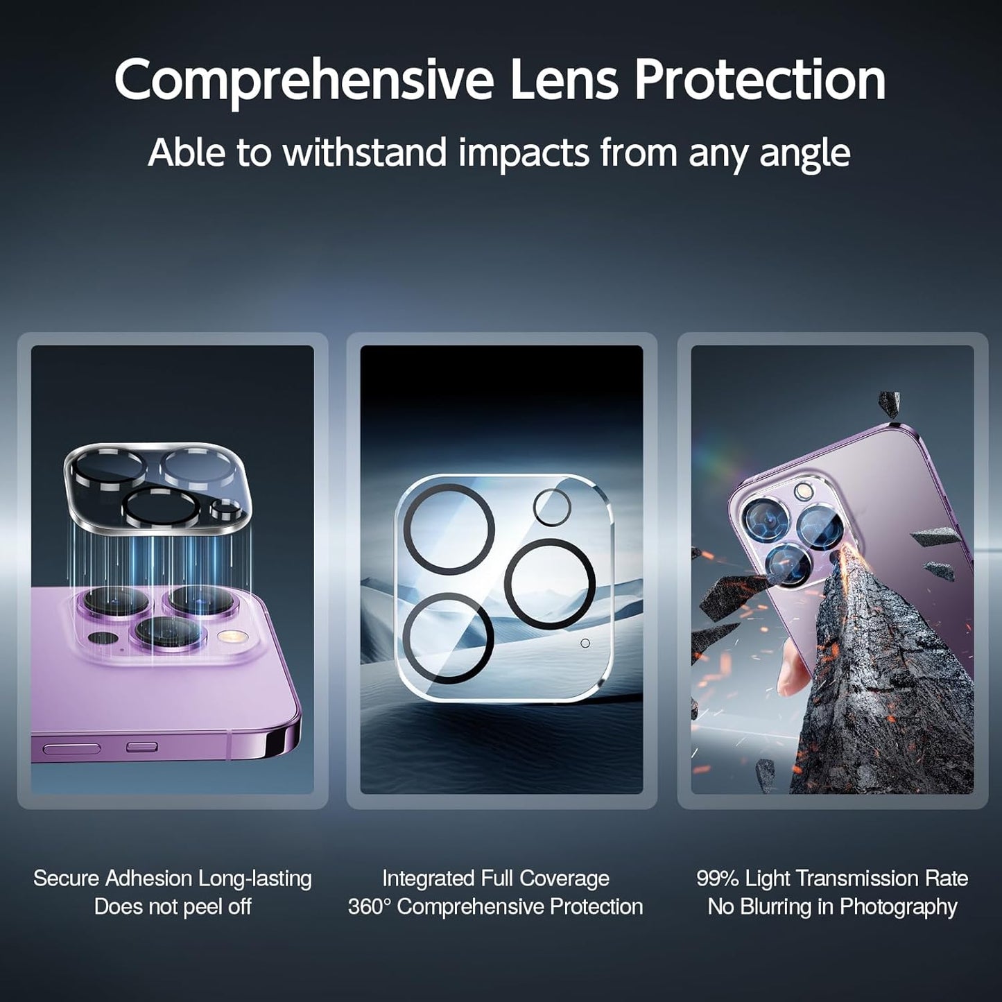 SMARTDEVIL 2+2Pack Privacy Screen Protector for iPhone 14 Pro Max with Camera Lens Protector,Shatterproof Tempered Glass [True 28°Anti Spy][9H Hardness][Auto Dust-Elimination Install][Bubble Free]
