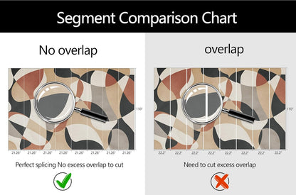 Geometric Abstract Art Wallpaper Mural for Living Room (Not Peel and Stick)