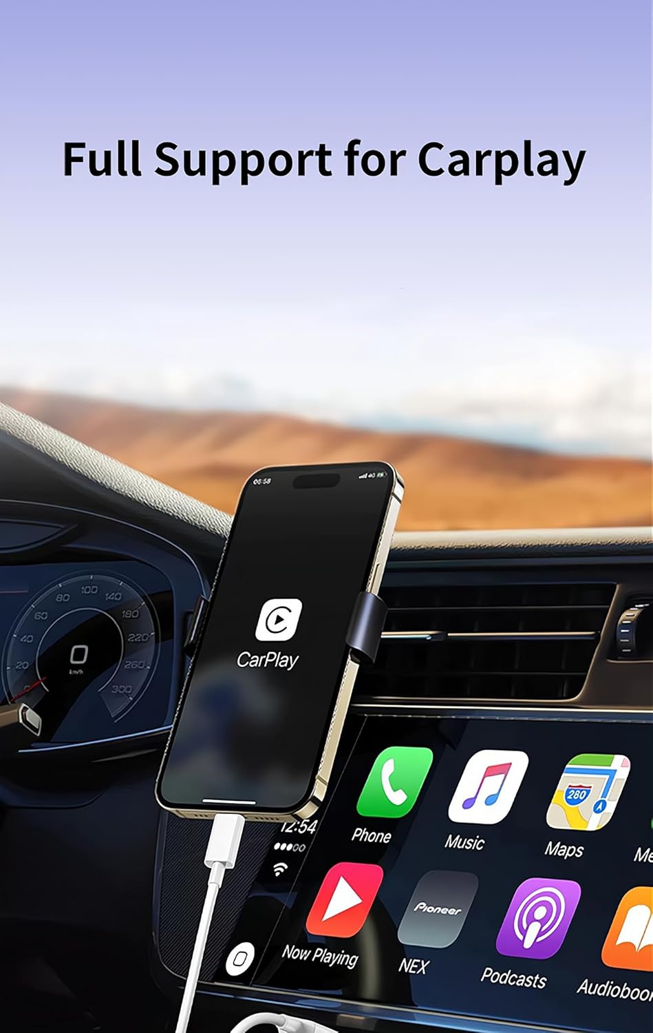 Woven USB-C Cable for Apple iPhone 16 Pro Max [MFi Certified] CarPlay USB A to USB C Wire USB to Type C Charger Cord Fast Charging for iPhone 16 Plus/15 Pro Max/15Pro/15Plus/iPad Pro M4 (5ft White)