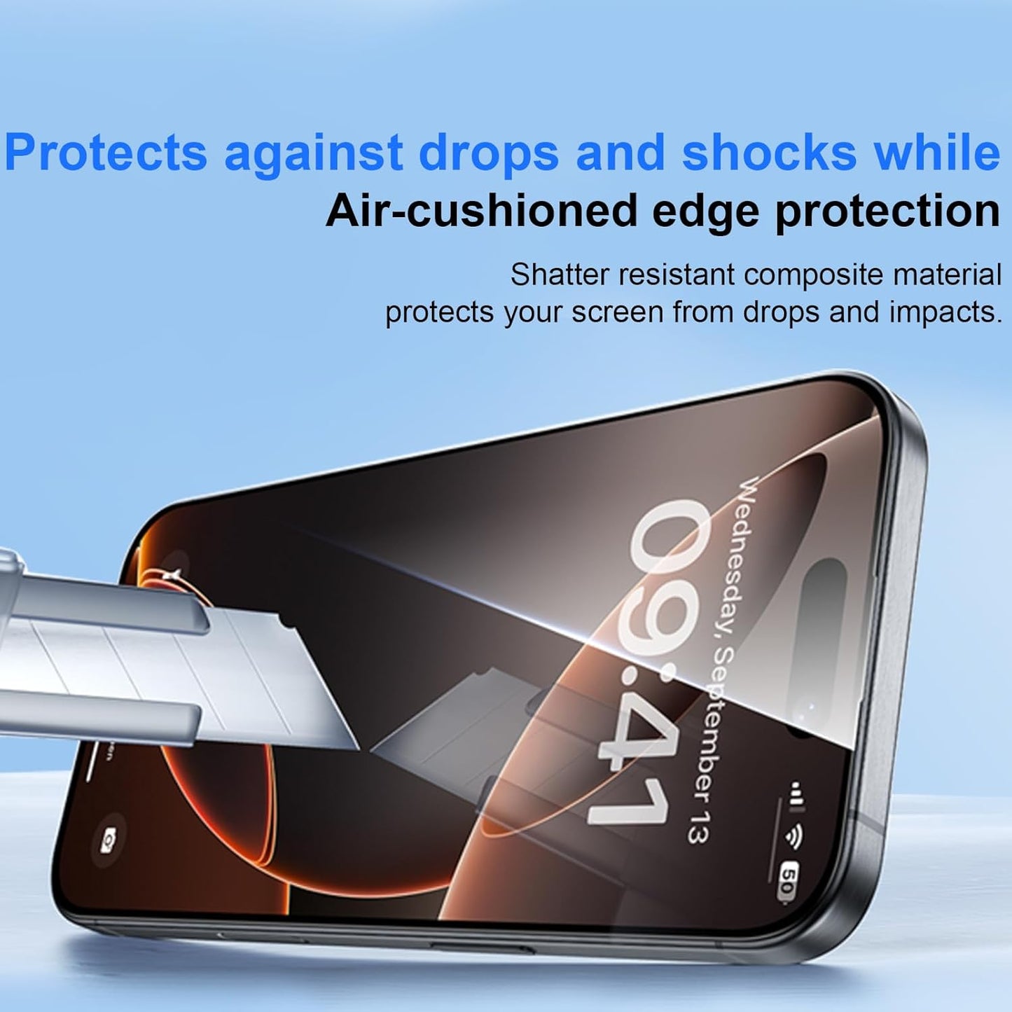 OneFish Full Edge Coverage Tempered Glass Screen Protector for IPhone 15 Plus/IPhone 14 Pro Max 6.7 inch 2 Pack Edge Reinforcement, Self-Aligning Installation, Case Friendly HD Screen Protectors