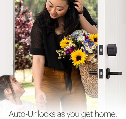 August Home, Matte Black Wi-Fi Connected Smart Keyless Entry Door Lock (4th Generation), Electronic Door Lock Fits Your Existing Deadbolt in Minutes, ‎AUG-SL05-M01-G01