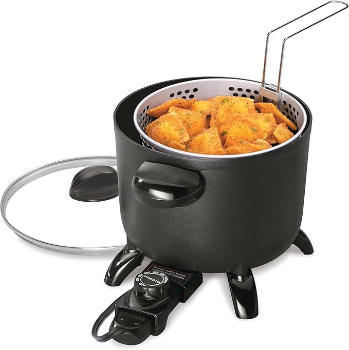 Presto 06006 Kitchen Kettle Multi-Cooker, Steamer, Deep Fryer, Black