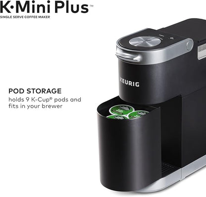 Keurig K-Mini Plus Single Serve Coffee Maker with Donut Shop Coffee Pods, 32 count