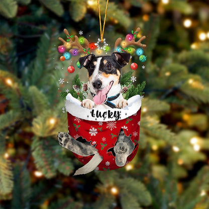 Smooth Fox Terrier Christmas Tree Ornament, Pocket Dog Lovers Gift Idea Xmas Decoration
