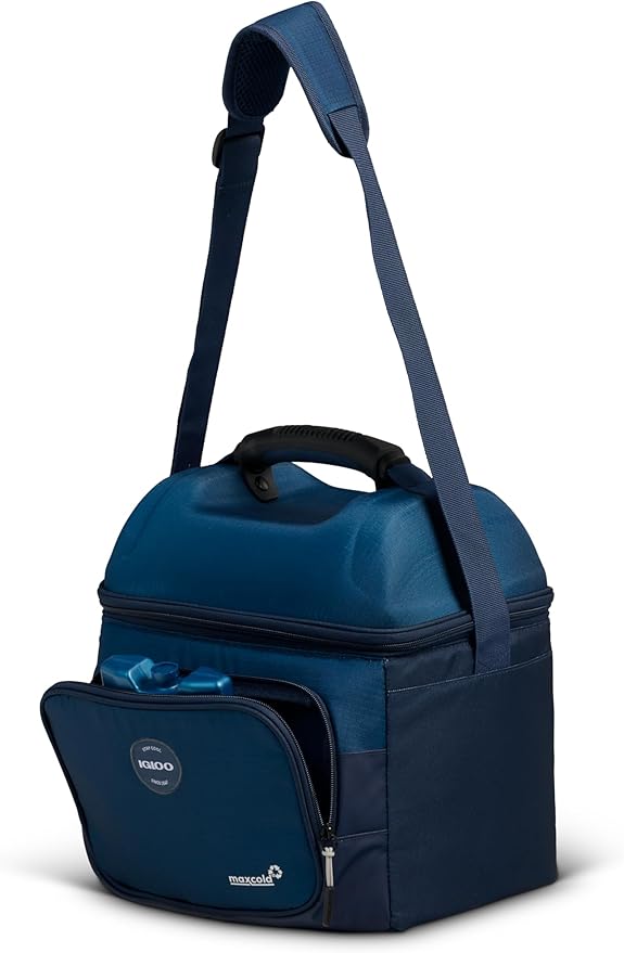 Igloo Gripper Soft Sided Cooler Bag | Insulated Dual Compartment Lunch Cooler