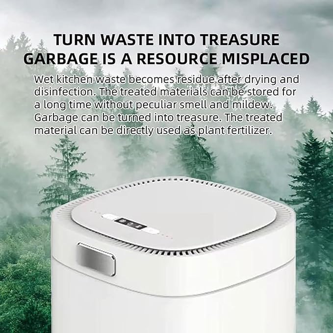 Kitchen Organic Waste Compost Bin Garbage Recycling Machine Food Waste Disposer 2.5L Electric Composter for Kitchen,Helps Turn Food Waste Into Pre-Compost
