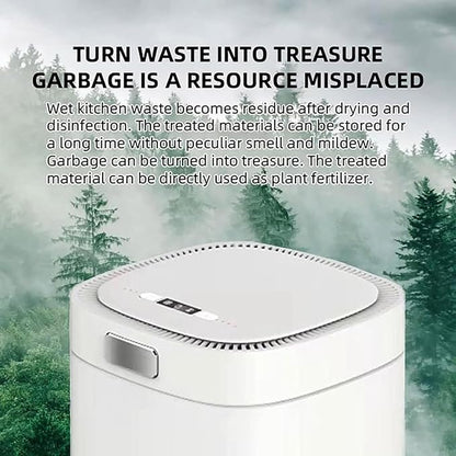 Kitchen Organics Waste Compost Bin Garbage Recycling Food Waste Disposer 2.5L Electric Composter for Kitchen,Helps Turn Food Waste Into Pre-Compost,
