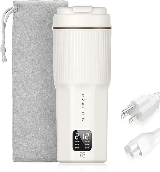 Travel Kettles 13oz 300W with 6 Temperature Control Small Portable Kettle, Overheat Protection Electric Kettle, Stainless Steel Leakproof Design Small Kettle 100-240V