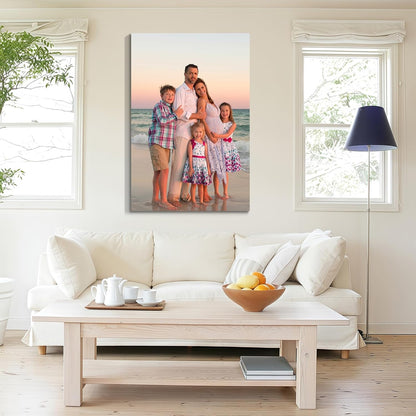Wewejia Personalized Photo to Canvas Print 12x18 Inch, Canvas Prints With Your Photos on Custom Wall Art for Bedroom, Living Room, Wedding Baby Pet Family Picture Wall Art