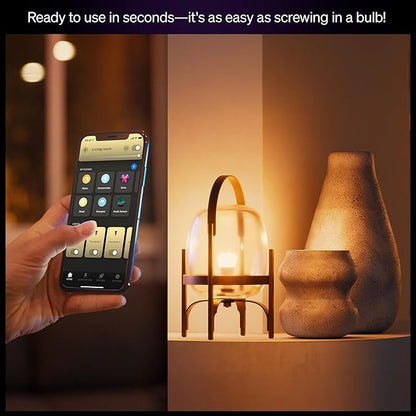 Philips Hue Smart LED A21 Bulb, White Ambiance, E26, 13.5W, Full Spectrum Light 1000K-20000K,1600 Lumens, Dimmable LED Bulbs, Works with Alexa, Google Assistant, Apple Home, 1-Pack