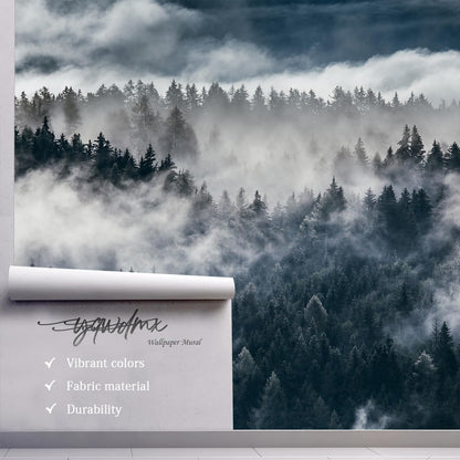 -Misty Forest Bedroom Wallpaper XT20 M 140" x 91"
