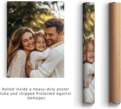 GZZFXXD Personalized Custom 8''x10'' Canvas Prints with Your Photo/your Image Large Wallart Wall Decor for Bedroom Dining room Living room Children's room(Unframed)