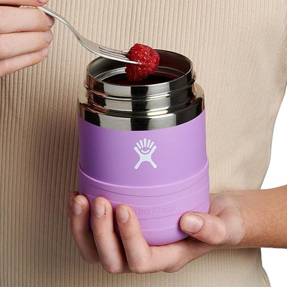 Hydro Flask Insulated Food Container - Snack Container for Kids and Lunch Box - 12 Oz Food Jar in Anemone Purple