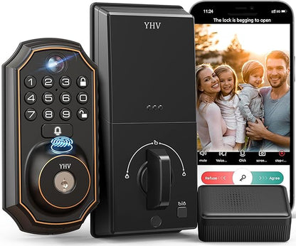 WiFi Smart Lock Keyless Entry Deadbolt with Alexa & Google Assistant