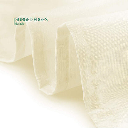 Surmente Ivory Tablecloth for Round Tables, 90-inch Round Table Cloths for Weddings, Banquets, or Restaurants