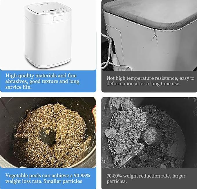 Electric Composter for Kitchen, 500W Kitchen Compost Bin with Smart LED Screen, Ample 2.5 Liters Capacity and Adjustable Work Modes, Automatic Cleaning and Fast Eliminating Odors, for Counter