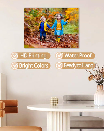 AbcCustomize Canvas Prints with Your Photos, Custom Canvas for Living Room and Bedroom Decor, Personalized gifts for Friends Lover and Family, Canvas Wall Art for Gifts & Keepsakes, Ready to Hang