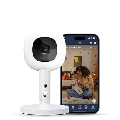 Nanit Pro Smart Baby Monitor & Flex Stand - 1080p Wi-Fi Video Camera, Sensor-Free Sleep & Breathing Motion Tracker, 2-Way Audio, Sound/Motion/Cry Notifications, Night Vision, and Breathing Band