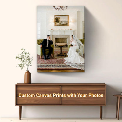 xzartdiy Custom Canvas Prints with Your Photos - Personalized Picture Print Customized Gifts for Family Home Office Wall Art Decor, Wrapped Canvas 20x28inch