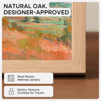 Homeforia 13x19 Picture Frame Wood, High End Natural Oak 13x19 Light Wooden Poster Frame with Mat 11x17, 13 x 19 Frames Matted to 11 x 17 Photo, 19x13 Hanging Frame, Tempered Glass, Wall Kit, Set of 1