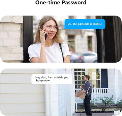 Fingerprint Door Lock - Keyless Entry Door Lock Smart Deadbolt Lock - Electronic Digital Keypad Lock - Smart Locks for Front Door - Auto Lock - Easy Installation