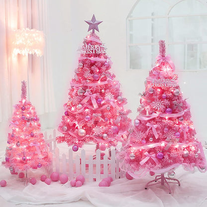 Pink String Lights with 100 Clear Bulbs on White Wire - 26.5 FT Waterproof Connectable Mini Tree Lights for Indoor Outdoor Use Party Holiday Patio Decorations