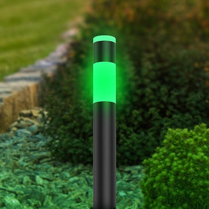 Feit Electric Smart Color Changing & Tunable White Outdoor Bollard Path Lights, 200 Lumens, Music Sync, Compatible with Alexa & Google Home, App & Remote Control, Path/RND/RGBW/AG/4, 4-Pack