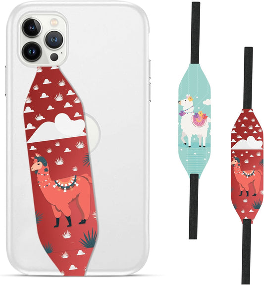 Phone Grip Strap - Reversible Finger Holder for Phone Back, Customizable Anti-Slip Design, Wireless Charging Compatible Detachable Holder for iPhone - Como se Llama