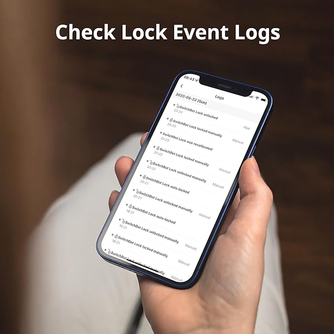 SwitchBot Wi-Fi Smart Lock with Wireless Keypad, Keyless Entry Door Lock for Front Door, Electronic Smart Deadbolt, Remote Control, Fits Your Existing Deadbolt in Minutes, IP65 Waterproof