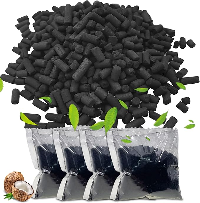 4 Pack Odor Absorbing Filter Refills for Lomi Smart Waste Kitchen Composter Top and Back Filters, Replacement Activated Charcoal Filters Compatible with Electric Countertop Compost Bin
