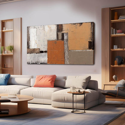 Colorful Wall Art Orange Wall Decor Abstract Wall Decorations for Living Room Graffiti Wall Posters Artwork 24"x48"