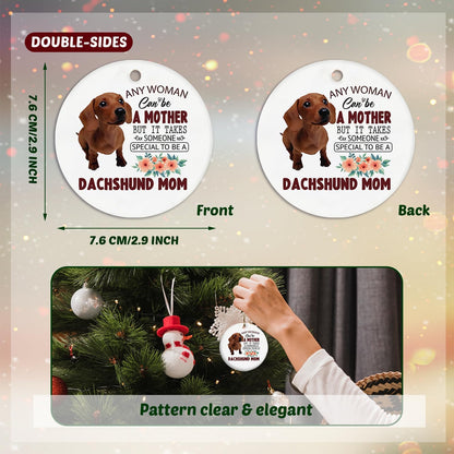 Dachshund Ornaments, Dachshund Ornaments for Christmas Tree, Dachshund Gifts, Dachshund Gifts for Women, Weiner Dog Gifts, Dachshund Mom Ceramic Ornaments, Dachshund Decorative Hanging Ornament