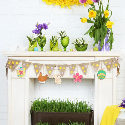 80PCS Wooden Easter Ornaments to Paint, 8 Styles DIY Blank Unfinished Wood Cutouts Ornament for Crafts Hanging Decorations, Egg Rabbit Bunny Butterfly Flower Hen Happy Easter