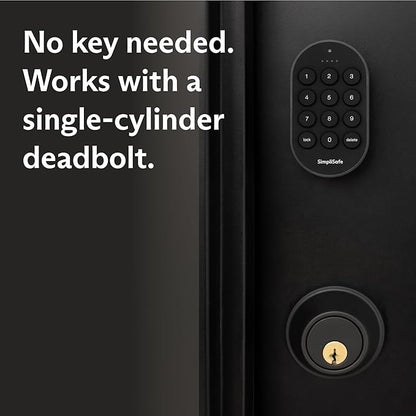 SimpliSafe Smart Lock Series 2 (White) for The Gen 3 Home Security System