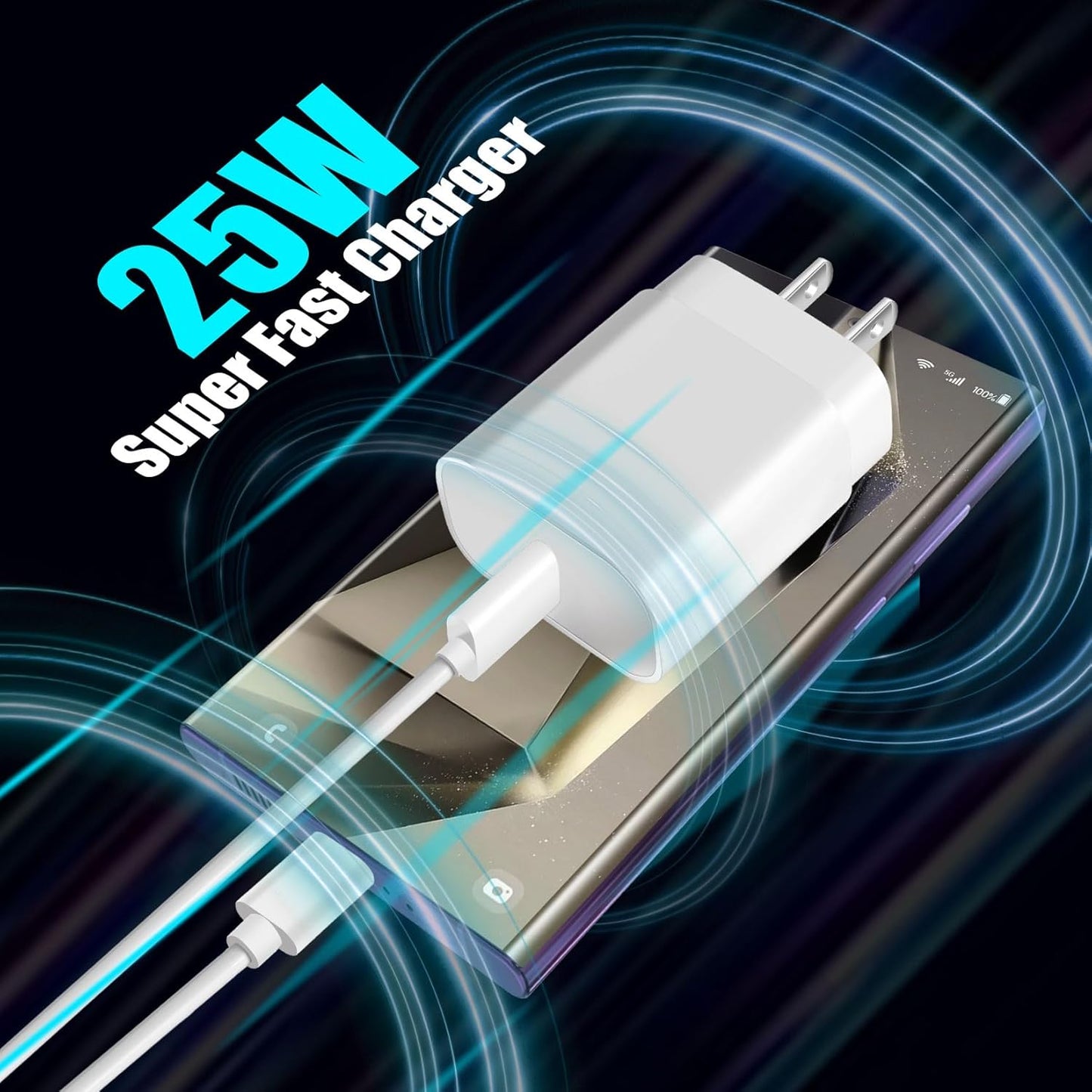 Samsung Fast Charger 2Pack 10FT Long USB C Samsung Charger Fast Charging Cord 25W USB C Chargers Fast Charging Block,Type C Wall Chargers for SamsungGalaxy S25 Ultra/S25+/S24+/S23/S22/S21/S20/A54/A16