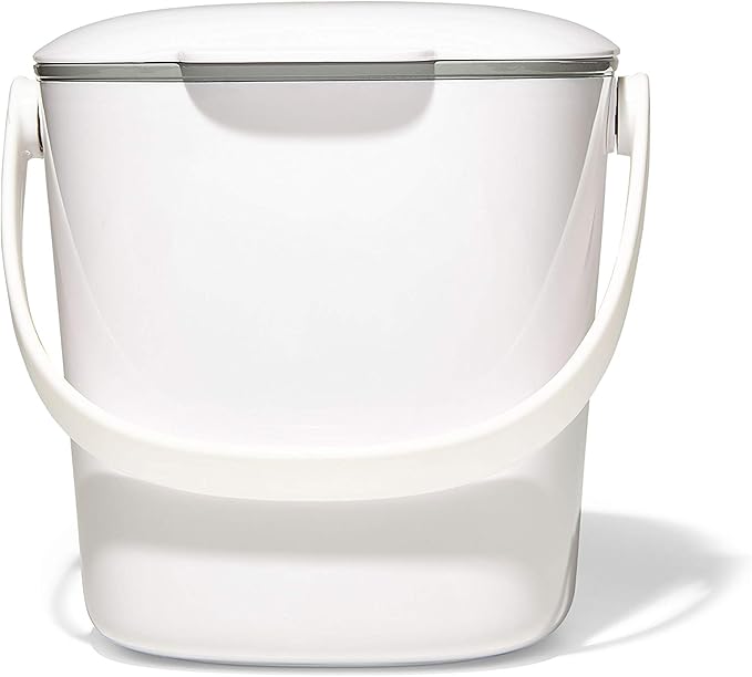 OXO Good Grips Easy-Clean Compost Bin, White - 0.75 GAL