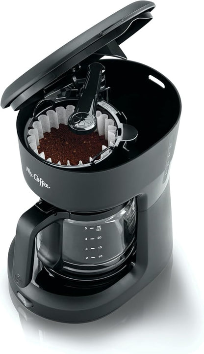 Mr. Coffee® 5-Cup Mini Brew Switch Coffee Maker, Black