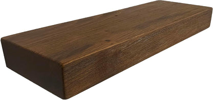 joelsantiques 36 Inch Wooden Floating Shelves for Wall - 36x6x2 in - Made of Natural Wood - Long Heavy Duty Rustic Wall Shelves for Bedroom - Perfect for Living Room, Kitchen - Medium Brown