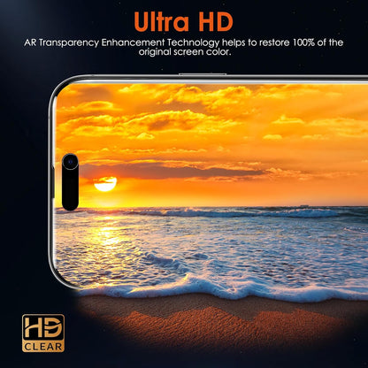 Screen Protector [3 Pack Soft Hydrogel Film for iPhone 15 Pro/15, Upgraded Non-breakable Flexible TPU]