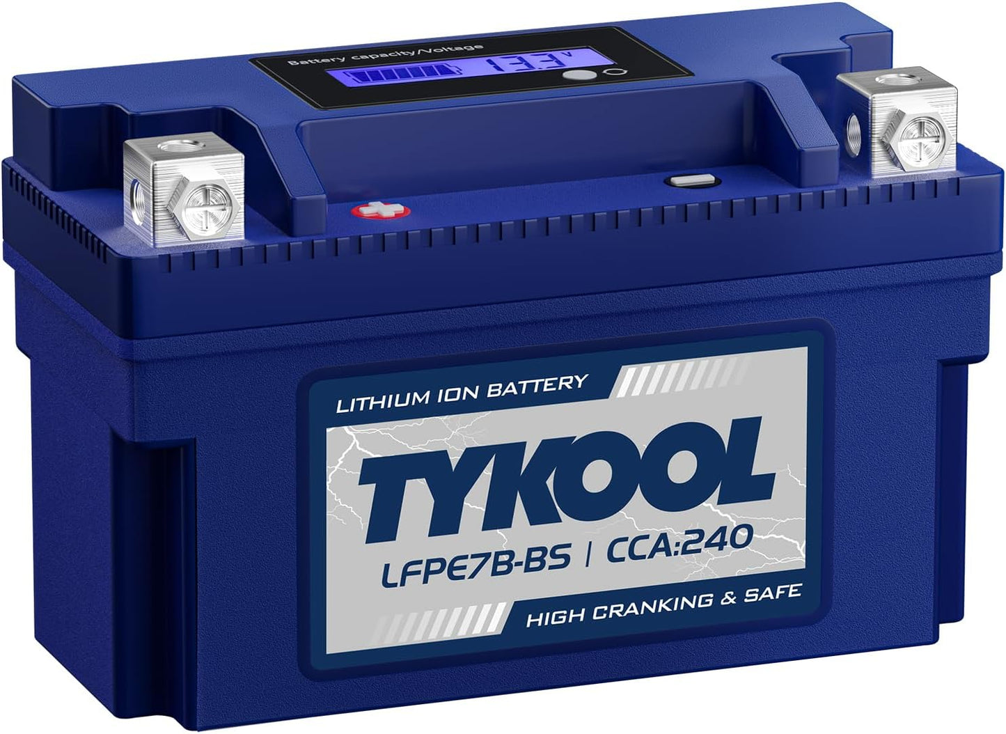 YT7B-BS 12V 4Ah 240CCA LiFePO4 Motorcycle Battery, Built in BMS, for Honda KTM Yamaha Harely, Lithium Ion Battery Fit Lawn Mower, Jet Ski, Motorboat，ATV, UTV, Scooter,Snowmobile