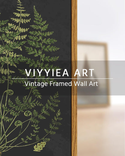 VIYYIEA Framed Canvas Wall Art Home Decor Minimalist Botanical Print Boho Pictures for Rustic Vintage Farmhouse Artwork Bedroom Bathroom House Decor Kitchen Wall Decor 8x10in 8x10in