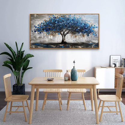 hyidecorart Abstract Wall Decoration For Living Room Canvas Wall Art For Office Bedroom Decor Tree Panoramic Landscape Wall Paintings Wood Framed Prints Textured Pictures Artwork Modern Hotel Decor