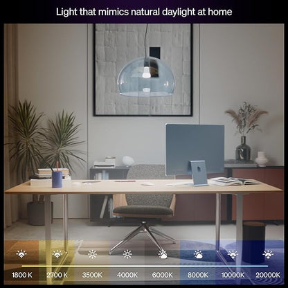 Philips Hue Smart LED A21 Bulb, White Ambiance, E26, 13.5W, Full Spectrum Light 1000K-20000K,1600 Lumens, Dimmable LED Bulbs, Works with Alexa, Google Assistant, Apple Home, 1-Pack