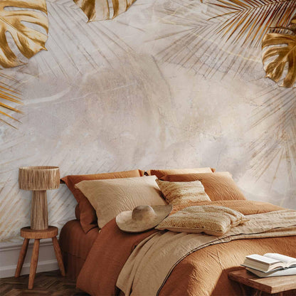 artgeist Premium Wall Mural Tropical Leaves 118x83 in - Non-Woven Wallpaper Fleece Wall Decor Photo Print Picture Image Design Monstera Palm Green Leaves b-C-0788-a-a