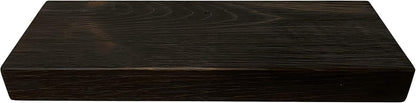 joelsantiques 24 Inch Wooden Floating Shelves for Wall - 24x6x2 in - Made of Natural Wood - Short Heavy Duty Rustic Wall Shelves for Bedroom - Perfect for Bathroom, Kitchen - Mocha