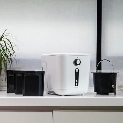 InnovaGoods® Electric Kitchen Composter 3 Litres, Ideal for Recycling Organic Waste, Self-Cleaning Odorless Waste Bin, Electric Composter, Non-Stick Coating