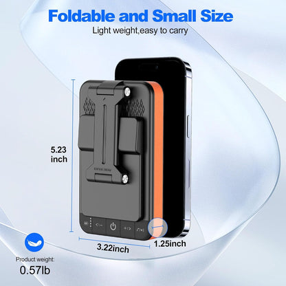JTEMAN Bluetooth Speaker Phone Stand with Power Bank,Portable Foldable Charging Speaker Stand,Birthday Gifts for Men and Women Tech Gadgets